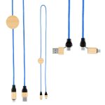 Custom 3' 60w Bamboo & Rpet Fast Charging Cable - 7