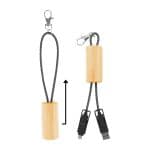 Custom Bamboo Slider Multi-chargin Cables - 1