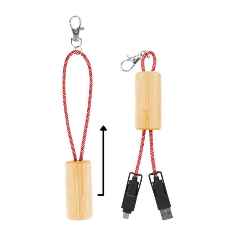 Custom Bamboo Slider Multi-chargin Cables - 4