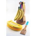 Custom BergHoff Cooknco Bamboo Banana Hanger And Cutter Set