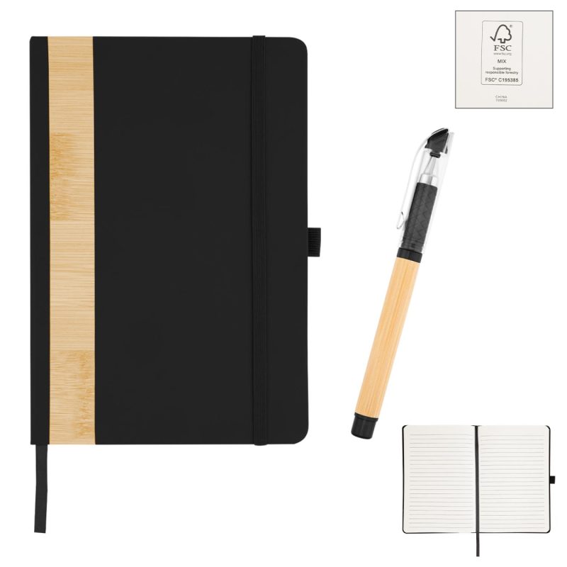 Custom Verse Bamboo Journal With Pen - 1