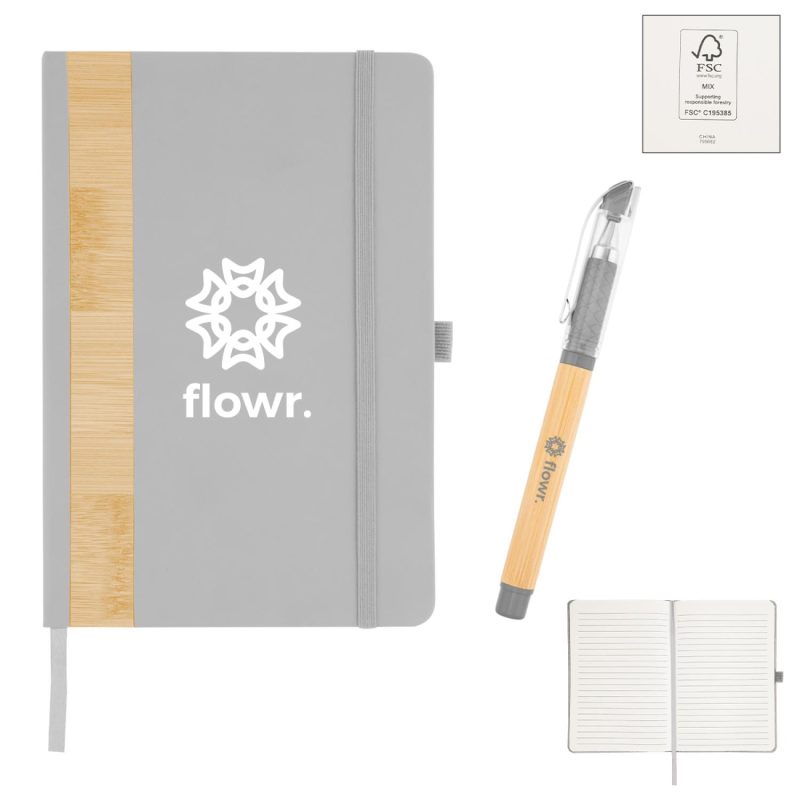 Custom Verse Bamboo Journal With Pen - 4
