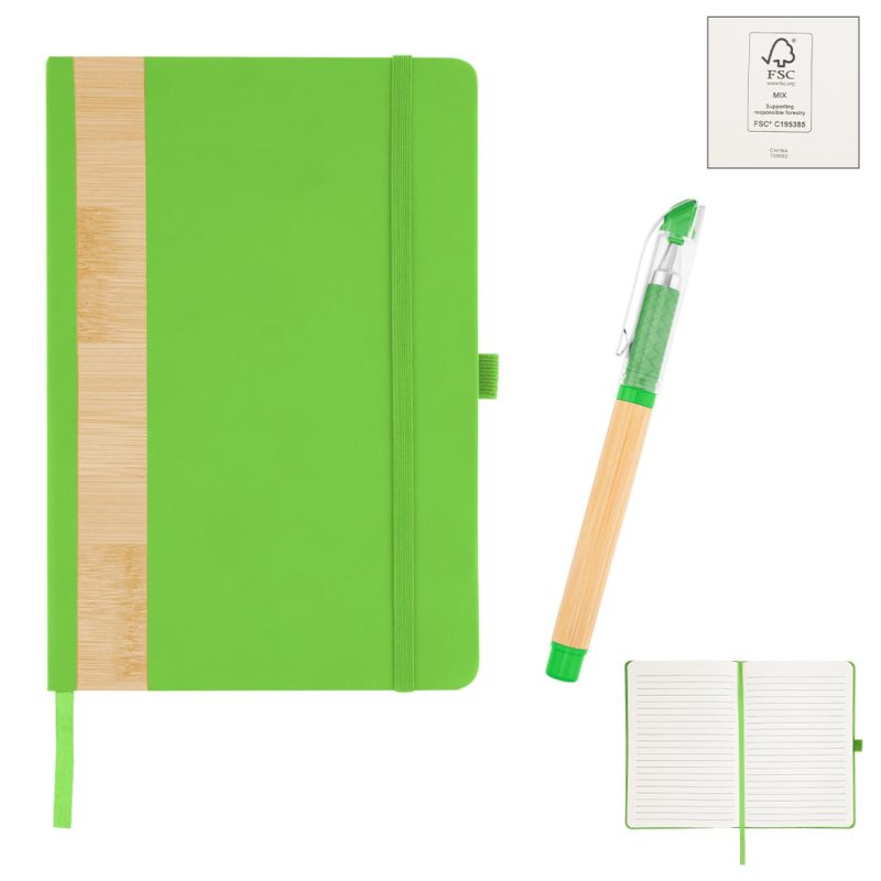 Custom Verse Bamboo Journal With Pen - 6