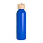 Custom 22 Oz. Meriden Aluminum Bottle w/Bamboo Lid & Cotton String Loop - 8