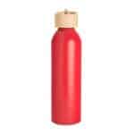 Custom 22 Oz. Meriden Aluminum Bottle w/Bamboo Lid & Cotton String Loop - 9
