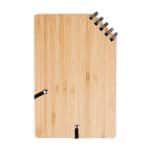 Custom A5 Corner Spiral Bound Journal Book w/Bamboo Cover - 7