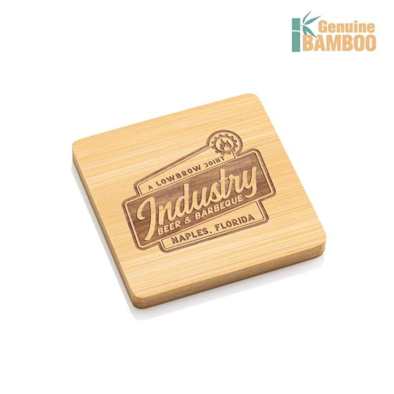 Custom Burke Bamboo Coasters Set - Square - 2