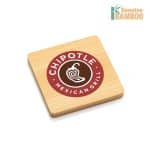 Custom Burke Bamboo VividPrint™ Coaster Set - Square - 2