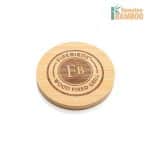 Custom Yorkshire Bamboo Coasters Set - Round - 2