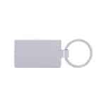 Custom Bamboo & Metal Rectangle Keychain - 3