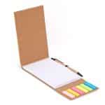 Custom Bamboo Phone Holder Notepad & Pen Set w/Sticky Notes - 2