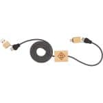 Custom FSC® 100% Bamboo 5-in-1 100W Laptop Charging Cable - 2