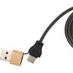 Custom FSC® 100% Bamboo 5-in-1 100W Laptop Charging Cable - 8