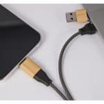 Custom FSC® 100% Bamboo 5-in-1 100W Laptop Charging Cable - 9