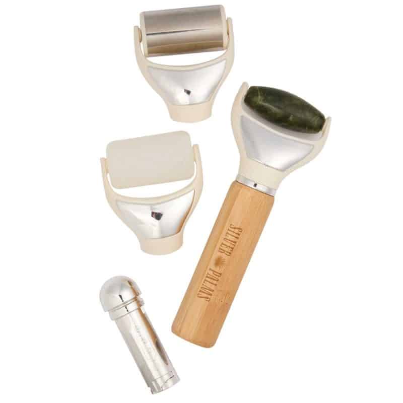 Custom Wellable™ FSC®-Certified 3-in-1 Face and Body Roller Set - 3