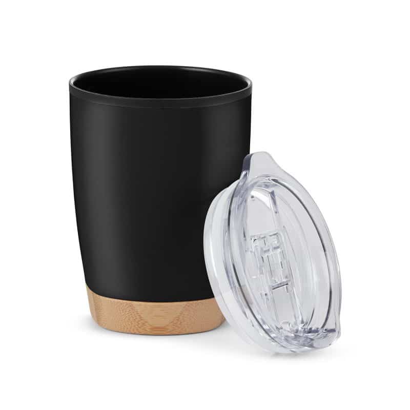 Custom 12 oz Symmetry Tumbler With Bamboo Base - 2