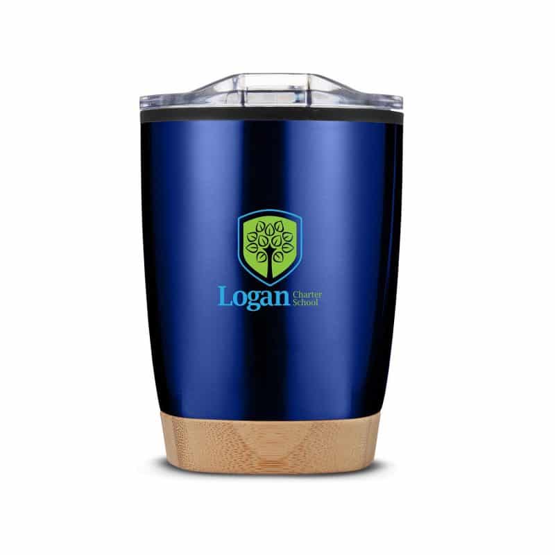 Custom 12 oz Symmetry Tumbler With Bamboo Base