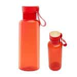 Custom 20 Oz. Full Color Cade Rpet Bottle With Bamboo Accent Lid And Silicone Easy Carry Handle - 8