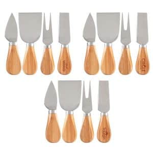 Custom 4- Piece Bamboo Cheese Tool Set