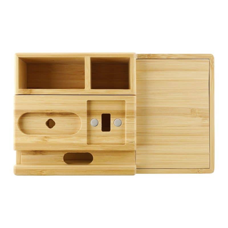 Custom Bamboo Fast Wireless Charging Dock Station - 1