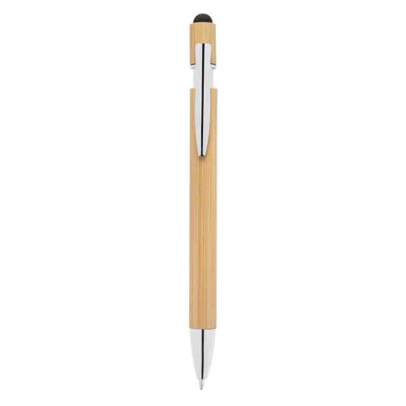 Custom Bamboo Retractable Stylus Pen - 2