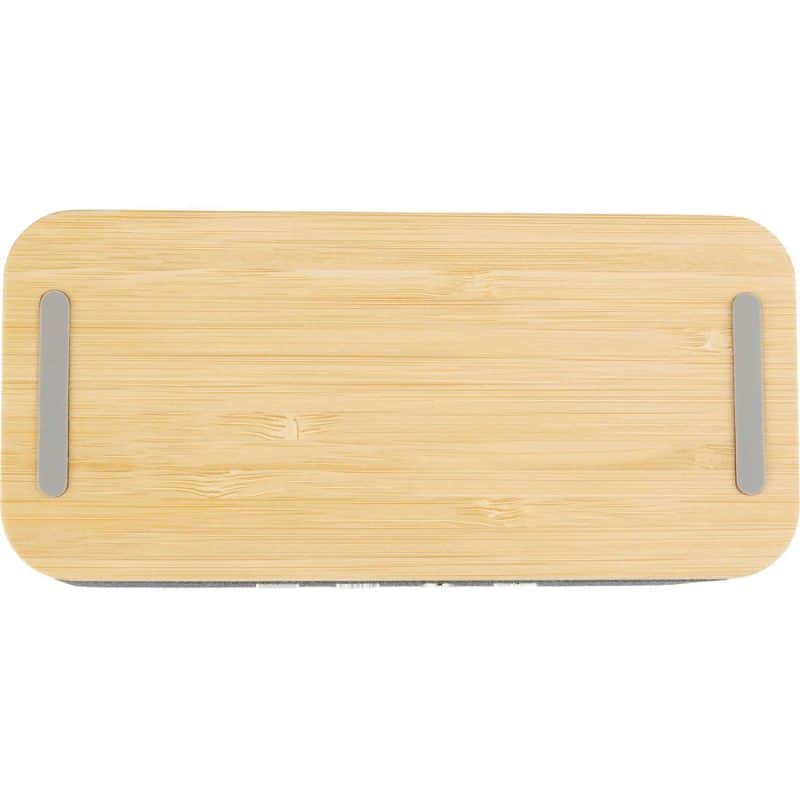 Custom Boost Fabric and Bamboo Wireless Charging Speaker - 1