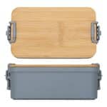 Custom Chuckwagon Stackable Lunch Box With Bamboo Lid & Utensils - 3