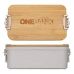 Custom Chuckwagon Stackable Lunch Box With Bamboo Lid & Utensils - 4