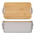 Custom Chuckwagon Stackable Lunch Box With Bamboo Lid & Utensils - 5