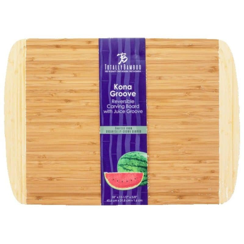 Custom Kona Groove 18" X 12-1/2" Bamboo Cutting Board - 2