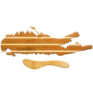 Custom Long Island Charcuterie Board with Spreader Knife Gift Set