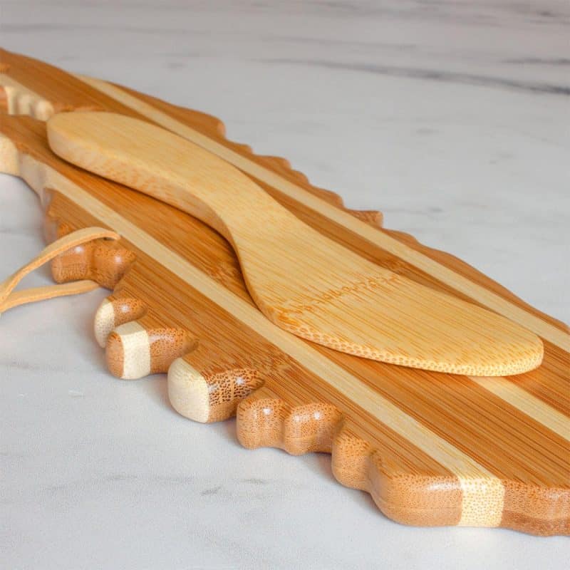 Custom Long Island Charcuterie Board with Spreader Knife Gift Set - 4
