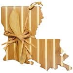 Custom Louisiana Charcuterie Board with Spreader Knife Gift Set - 1