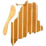 Custom Maine Charcuterie Board with Spreader Knife Gift Set