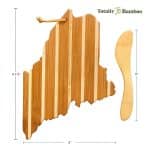 Custom Maine Charcuterie Board with Spreader Knife Gift Set - 2