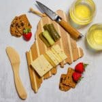Custom Maine Charcuterie Board with Spreader Knife Gift Set - 4