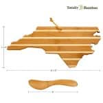 Custom North Carolina Charcuterie Board with Spreader Knife Gift Set - 2