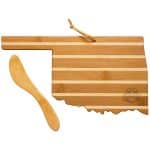 Custom Oklahoma Charcuterie Board with Spreader Knife Gift Set