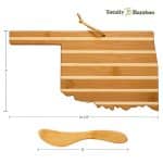 Custom Oklahoma Charcuterie Board with Spreader Knife Gift Set - 2