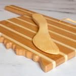 Custom Oklahoma Charcuterie Board with Spreader Knife Gift Set - 5