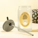 Custom Pod Full Color Can Glass W Bamboo Lid 16 Oz