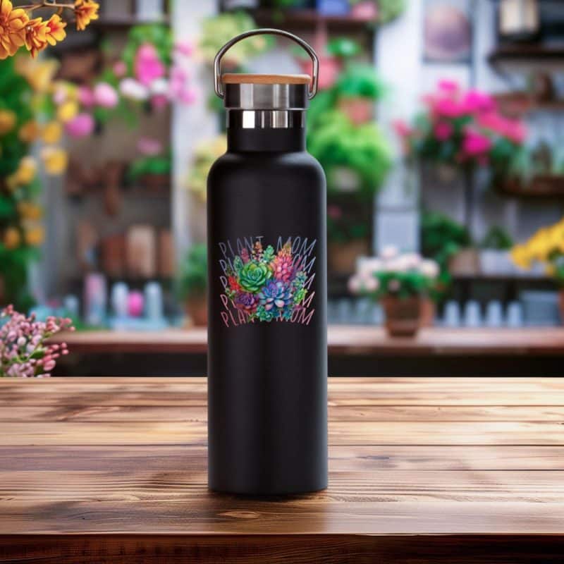 Custom Pod Spirit Water Bottle With Bamboo Lid 20 Oz