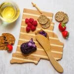 Custom Rhode Island Charcuterie Board with Spreader Knife Gift Set - 2