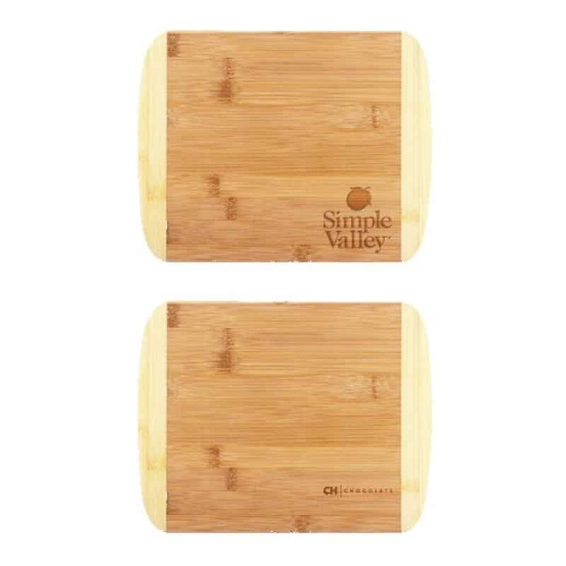 Custom Two-Tone Bamboo Cutting Board 11" x 8-3/4"