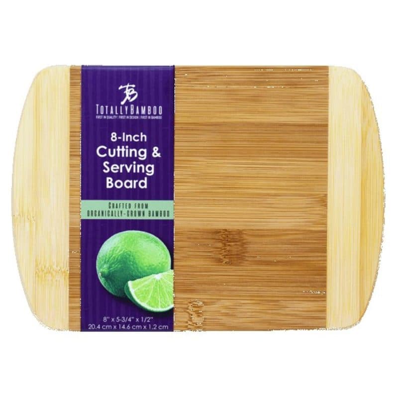 Custom Two-Tone Bar 8" x 5-3/4" Bamboo Cutting Board - 1