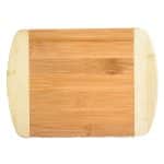 Custom Two-Tone Bar 8" x 5-3/4" Bamboo Cutting Board - 2