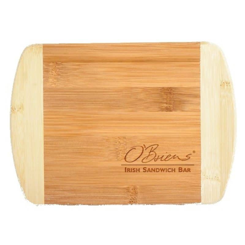 Custom Two-Tone Bar 8" x 5-3/4" Bamboo Cutting Board - 3