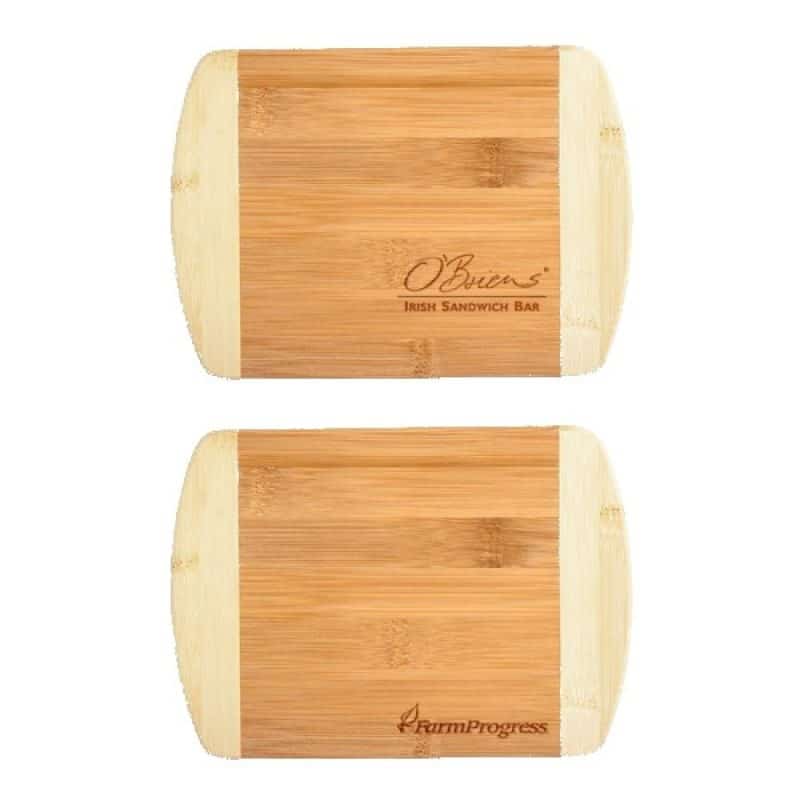 Custom Two-Tone Bar 8" x 5-3/4" Bamboo Cutting Board