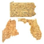 Custom U.S. Destination Bamboo Cutting and Serving Boards