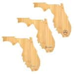 Custom U.S. State Shaped Bamboo Cutting and Serving Boards